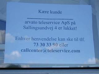Telecenter esbjerg skilt